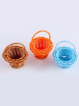 Кукольная миниатюра «Корзинка», цвета МИКС