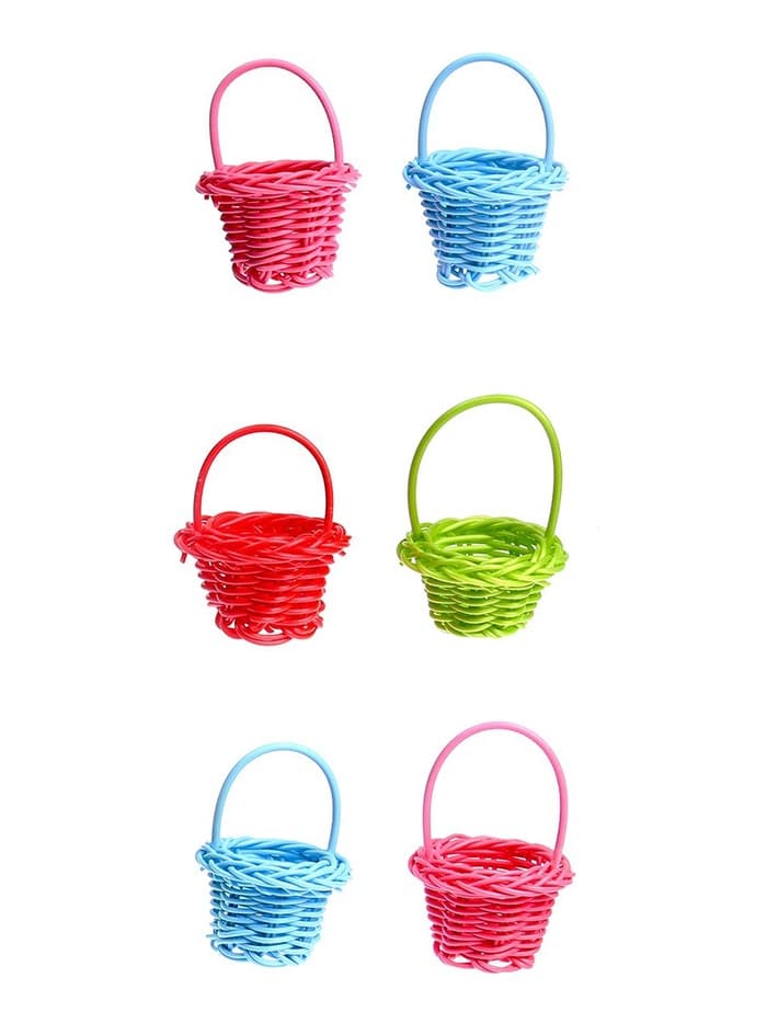 Кукольная миниатюра «Корзинка», цвета МИКС