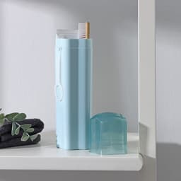 Футляр для зубной щётки и пасты Доляна «Звезда», 20.5×5.5 см, голубой