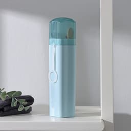 Футляр для зубной щётки и пасты Доляна «Звезда», 20.5×5.5 см, голубой