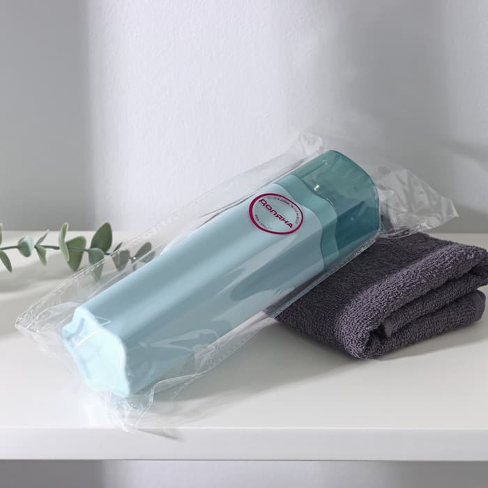 Футляр для зубной щётки и пасты Доляна «Звезда», 20.5×5.5 см, голубой