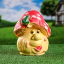 Садовая фигура из гипса «Лягушка на мухоморе», 26×21×16 см