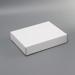 Коробка сборная, без печати, крышка - дно «белая» без окна 30.5×24×6.1 см