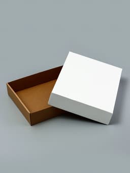 Коробка сборная, без печати, крышка - дно «белая» без окна 30.5×24×6.1 см