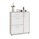 Обувница закрытая «СОКОЛ. ТП-4», 900×287×1043 мм, цвет дуб сонома/белый