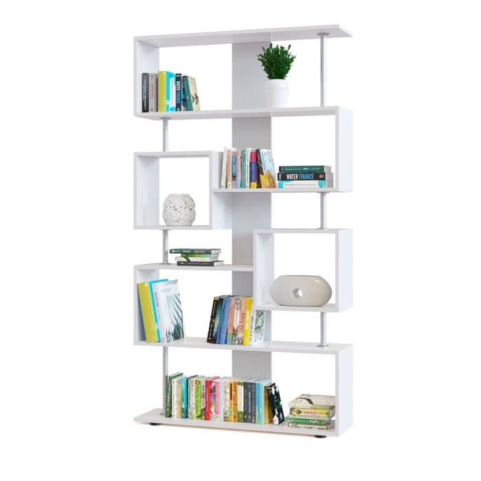 Стеллаж открытый напольный «СОКОЛ. СТ-2», 988×268×1810 мм, цвет белый