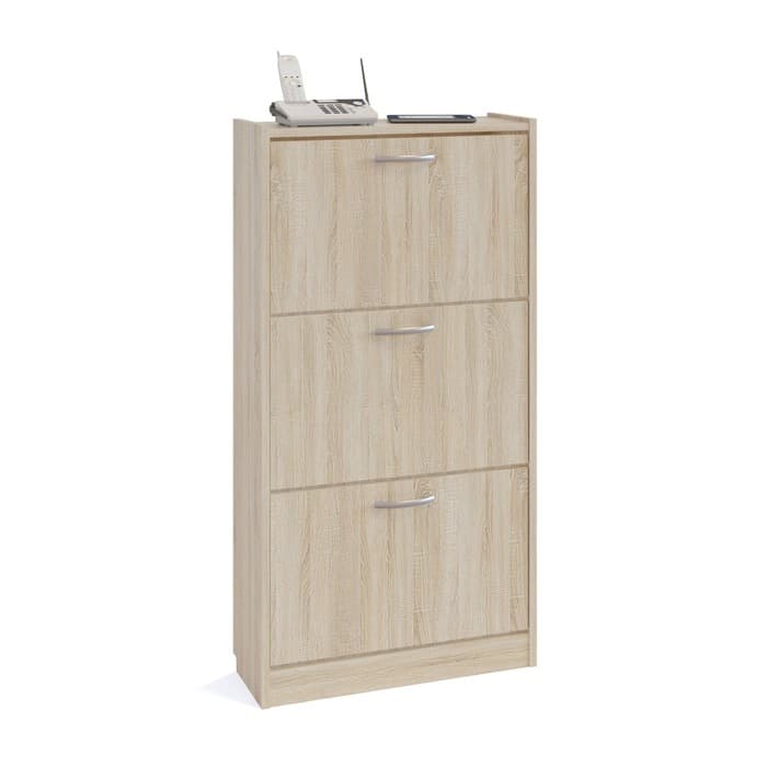 Обувница закрытая «СОКОЛ. ТО-23», 600×220×1150 мм, цвет дуб сонома