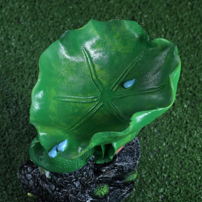 Садовая фигура - поилка из полистоуна «Лягушки на камне», 20×17×29 см