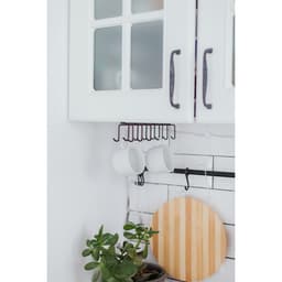 Держатель для кружек подвесной Доляна, на 12 предметов, 27×5×7.5 см, коричневый