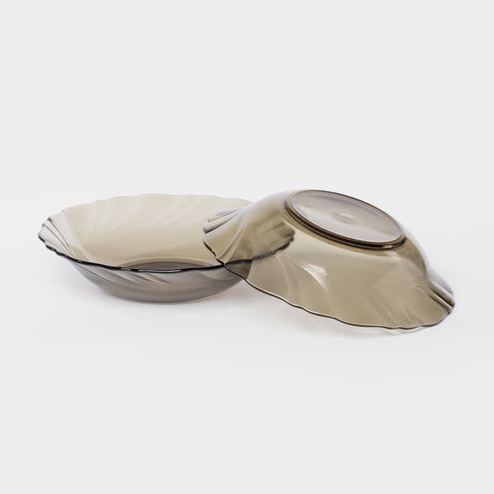 Набор столовый Alta Marea, 19 предметов, стекло, коричневый