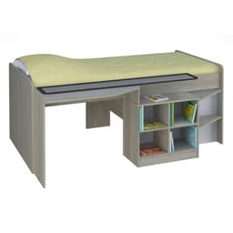 Кровать–чердак детская Polini kids Simple 4000, 1407×800×1952 мм, цвет вяз/белый