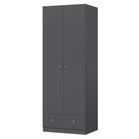 Шкаф прямой двухстворчатый Polini kids Simple, 1 ящик, 700×516×1900 мм, цвет серый