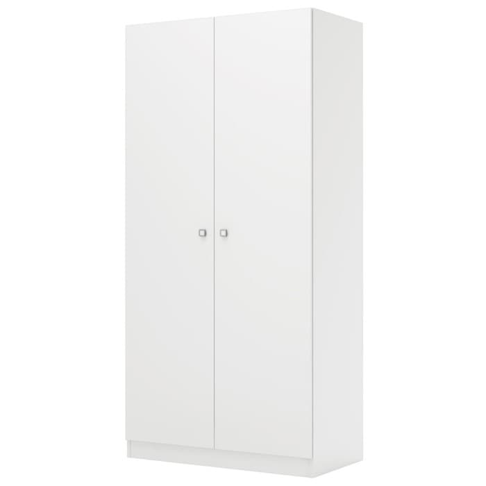 Шкаф прямой двухстворчатый Polini kids Simple, 898×500×1900 мм, цвет белый