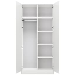 Шкаф прямой двухстворчатый Polini kids Simple, 898×500×1900 мм, цвет белый