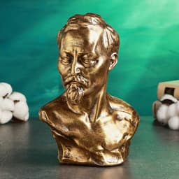 Бюст «Дзержинского Ф.Э.», фигурка полистоун, под бронзу, 17×24 см