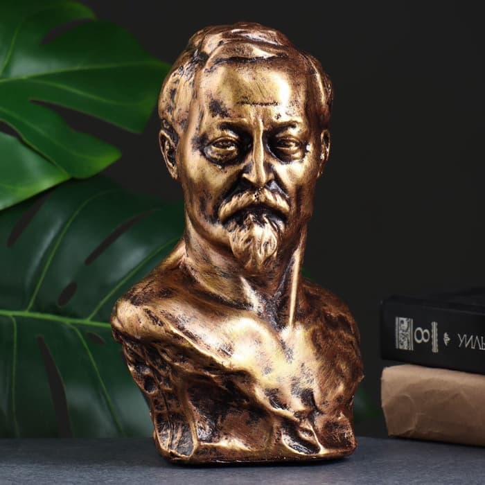 Бюст «Дзержинского Ф.Э.», фигурка полистоун, под бронзу, 17×24 см