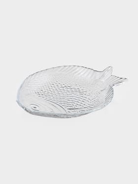 Блюдо Paşabahçe Marine, 19.6×16 см, стекло, прозрачное