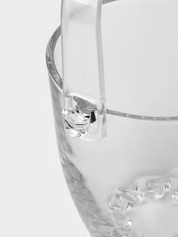 Ведро для льда с ручкой и щипцами Sylvana, 650 мл, h=13 см, стекло, прозрачное