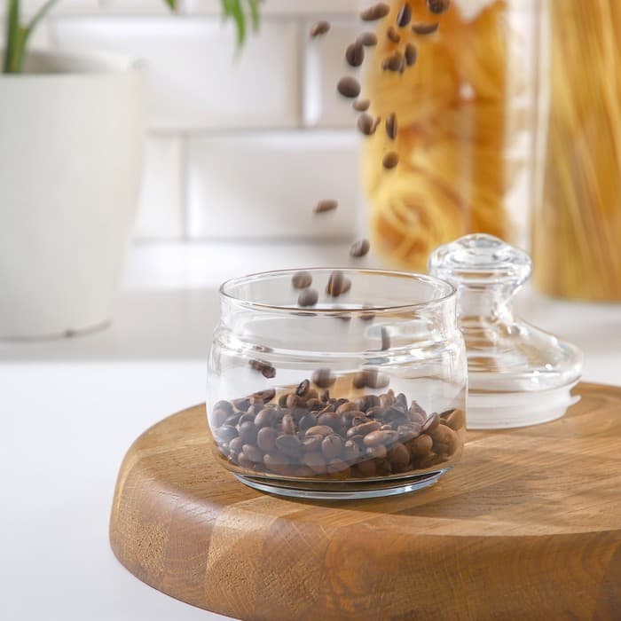 Банка для сыпучих продуктов Paşabahçe Cesni, 420 мл, стекло, прозрачная