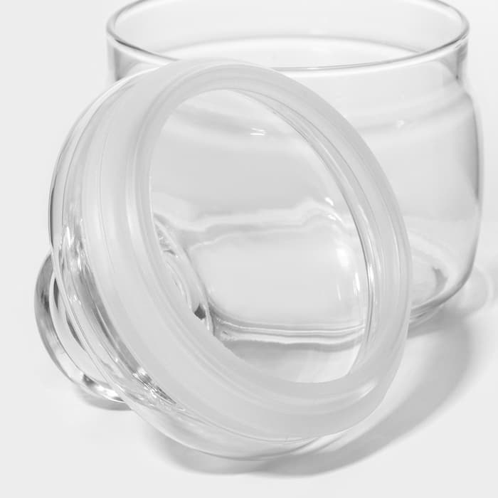 Банка для сыпучих продуктов Paşabahçe Cesni, 420 мл, стекло, прозрачная