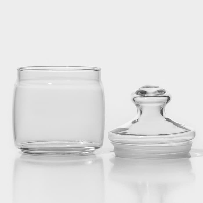 Банка для хранения сыпучих продуктов Paşabahçe Cesni, 500 мл, стекло, прозрачная
