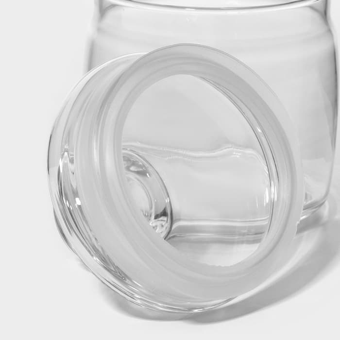 Банка для хранения сыпучих продуктов Paşabahçe Cesni, 500 мл, стекло, прозрачная