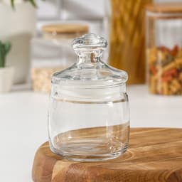 Банка для хранения сыпучих продуктов Paşabahçe Cesni, 500 мл, стекло, прозрачная