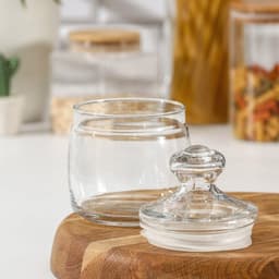 Банка для хранения сыпучих продуктов Paşabahçe Cesni, 500 мл, стекло, прозрачная