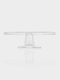 Подставка для торта Paşabahçe Patisserie, d=28 см, на ножке, стекло, прозрачная