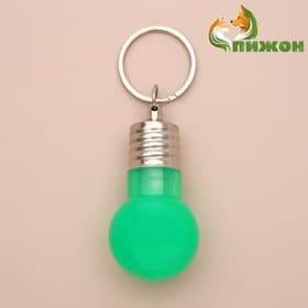 Световой маячок на ошейник, для больших и средних собак, фасовка 12 шт., пластик, металл, зелёный