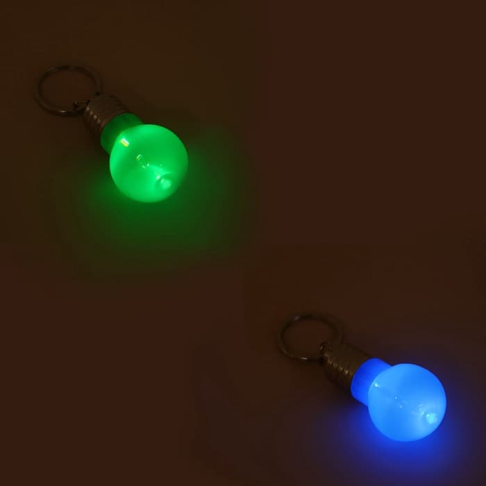 Световой маячок на ошейник, для больших и средних собак, фасовка 12 шт., пластик, металл, зелёный