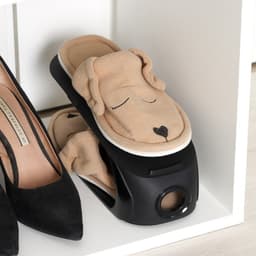 Подставка для хранения обуви IDEA, пластик, 28×10×14 см, чёрный