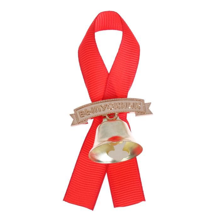 Значок с колокольчиком «Выпускник», d=2.6 см