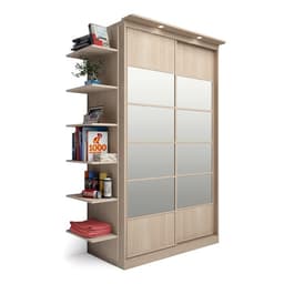 Стеллаж открытый для увлечений, 350×260×2000 мм, цвет ясень шимо светлый