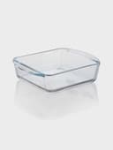 Форма для запекания Paşabahçe Borcam, 1.04 л, 20.9×16.5 см, прямоугольная, жаропрочное стекло, прозрачная