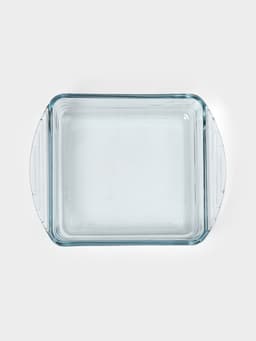 Форма для запекания Paşabahçe Borcam, 1.04 л, 20.9×16.5 см, прямоугольная, жаропрочное стекло, прозрачная