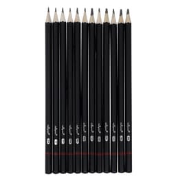 Набор карандашей чернографитных Calligrata, 12 штук, разная твёрдость, шестигранные, деревянные