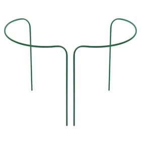 Кустодержатель, d=60 см, h=90 см, ножка d=1 см, металл, набор 2 полудуги, зелёный