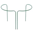 Кустодержатель, d=60 см, h=90 см, ножка d=1 см, металл, набор 2 шт., зелёный