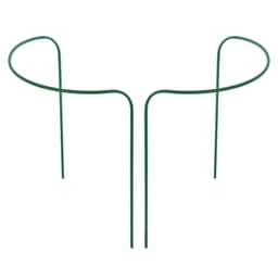 Кустодержатель, d=60 см, h=90 см, ножка d=1 см, металл, набор 2 шт., зелёный