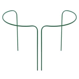 Кустодержатель, d=40 см, h=90 см, ножка d=1 см, металл, набор 2 шт., зелёный