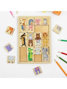 Пазлы деревянные Десятое Королевство «Зоопарк», 24 детали