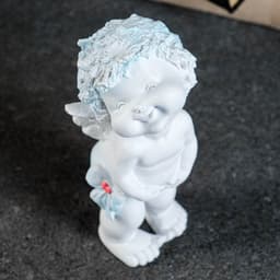 Фигурка полистоун «Счастливый ангелочек», белый, 16.5×7×7 см