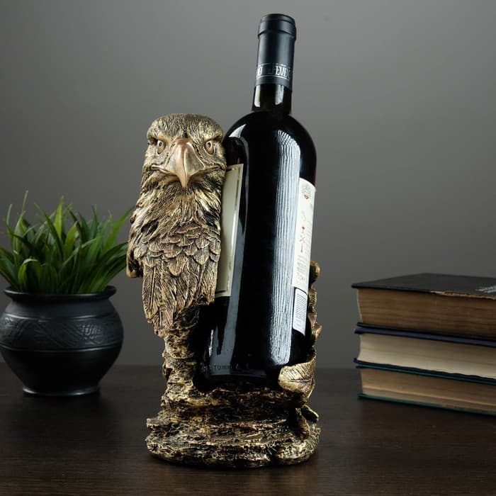 Подставка для бутылки «Орел», под бронзу, 15×14×25 см
