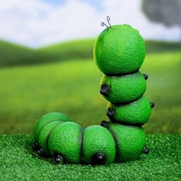Садовая фигура из полистоуна «Гусеница-Красотка», 22×14×19 см
