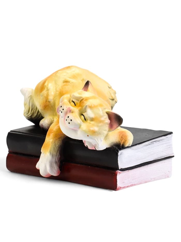 Садовая фигура из гипса «Спящий Кот», 22×14×11 см