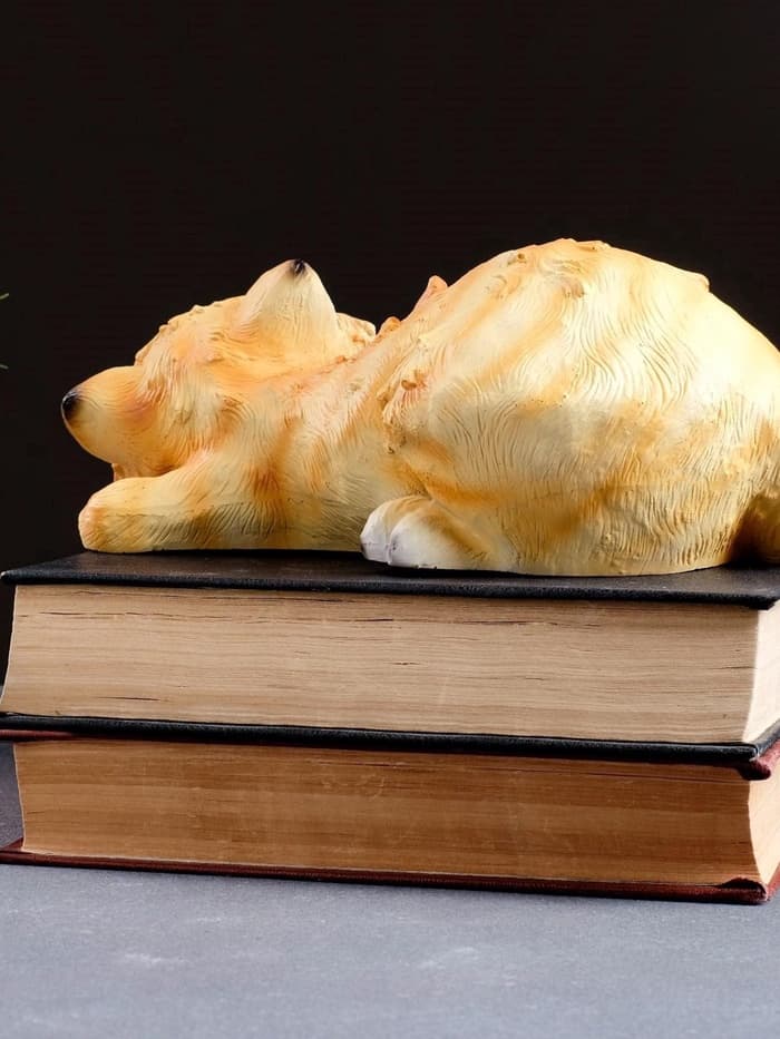 Садовая фигура из гипса «Спящий Кот», 22×14×11 см