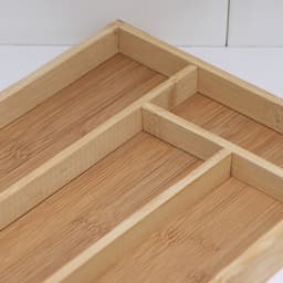 Сушилка для столовых приборов Доляна «Бамбуковый лес», 33.5×22×3 см, 4 ячейки
