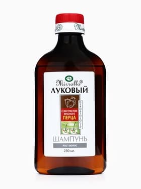 Шампунь луковый Mirrolla с экстрактом красного перца, 250 мл