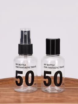 Набор для хранения, 2 предмета, чёрный, прозрачный